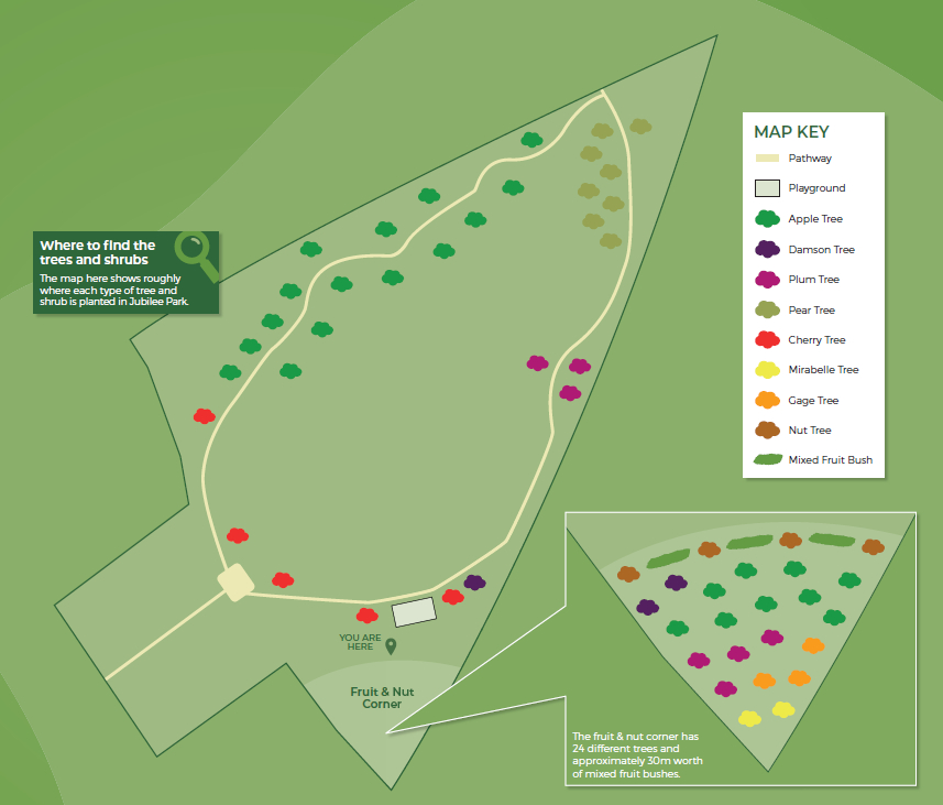 Jubilee Park Orchard Map